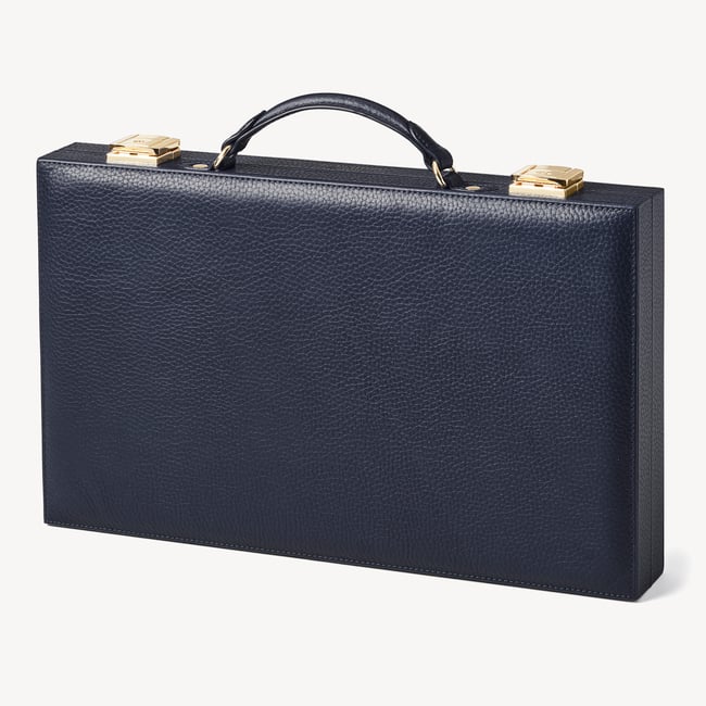 15-inch Backgammon Set Navy Pebble