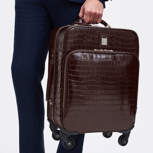 Connaught Cabin Case Deep Shine Amazon Brown Croc