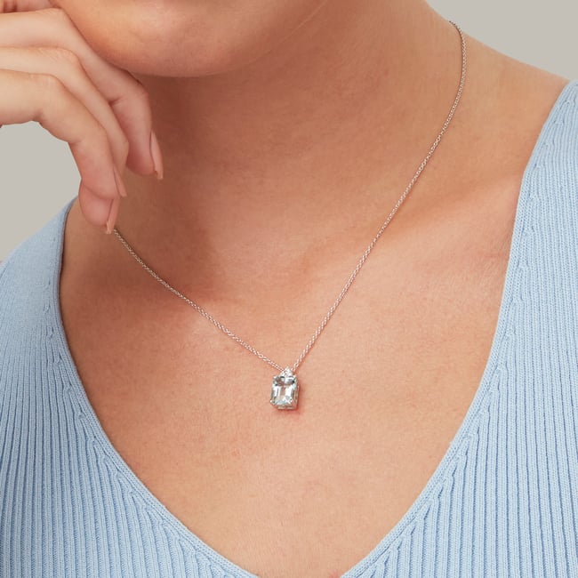 Iris Pendant Necklace 0.11ct Diamond