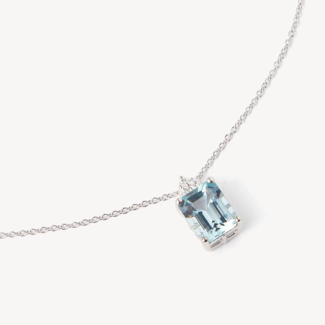 Iris Pendant Necklace 0.11ct Diamond