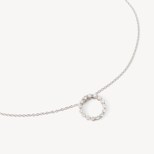 Circle of Life Pendant Necklace 0.38ct Diamond