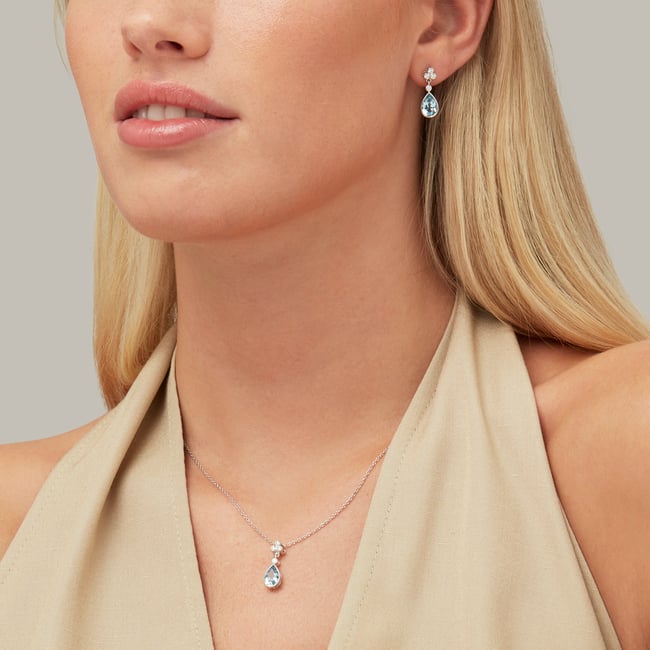 Aphrodite Teardrop Earrings 0.20ct Diamond