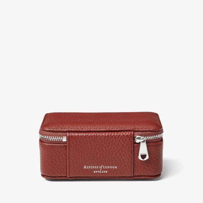 Medium Travel Jewellery Case Merlot Pebble
