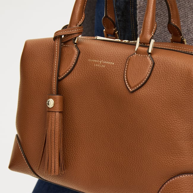 Hudson Midi Tan Milled Pebble