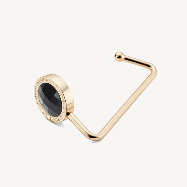 Aspinal Handbag Hook Black Crystal