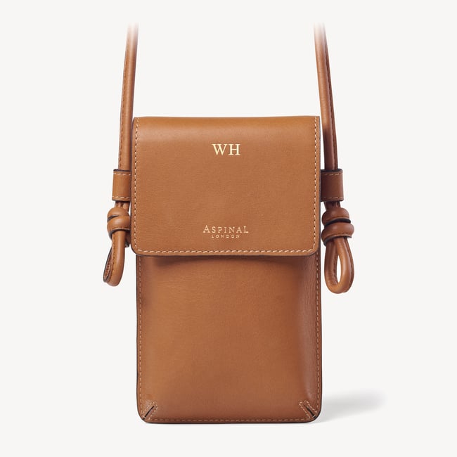 Ella Crossbody Phone Pouch Smooth Tan