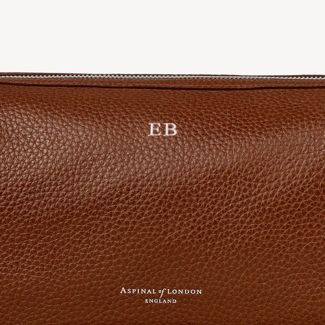 Reporter Wash Bag Tobacco Pebble