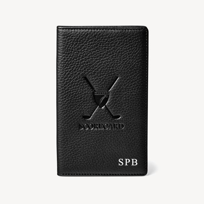 Golf Scorecard Holder Black Pebble