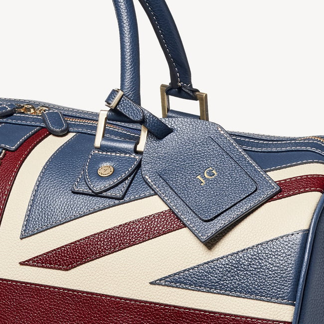 Brit Duffle Travel Bag Union Jack Pebble