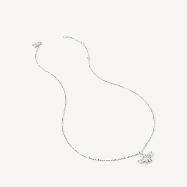 Bee Necklace, Bracelet & Earrings Set Sterling Silver 925