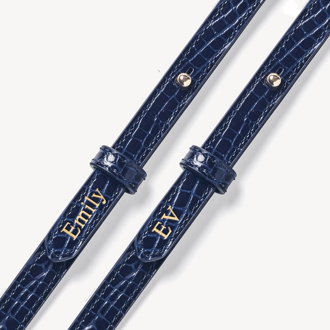Mayfair® Midnight Blue Patent Croc