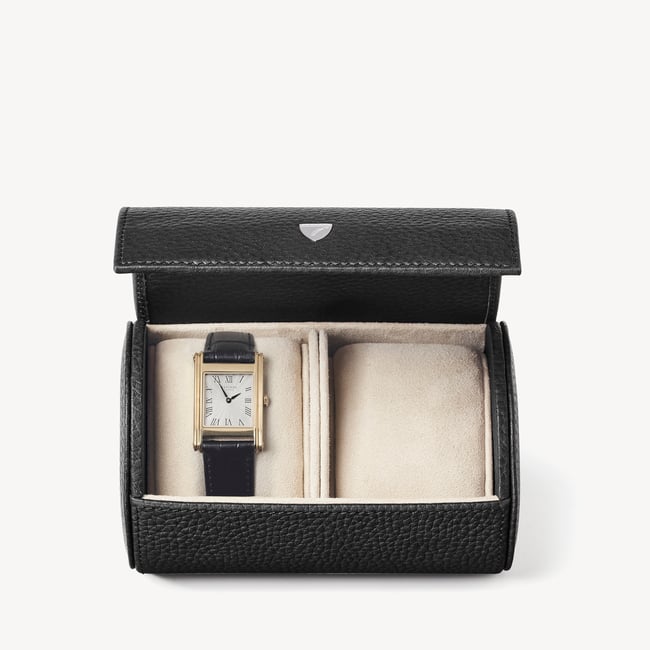 Double Watch Roll Black Pebble