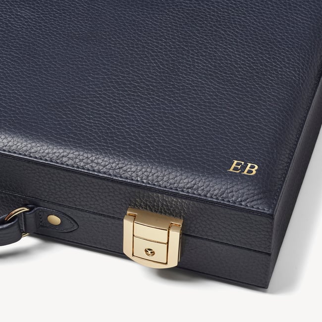 17-inch Backgammon Set Navy Pebble