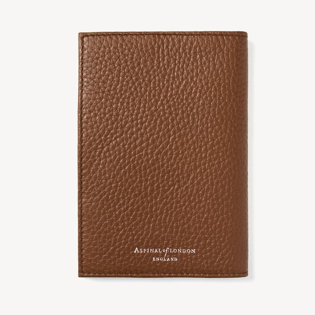 Passport Cover Tobacco Pebble