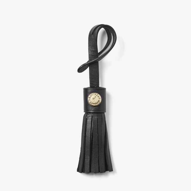 Camera Crossbody Black Woven Leather