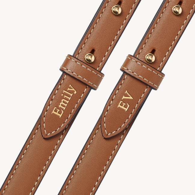 Camera Crossbody Tan Woven Leather