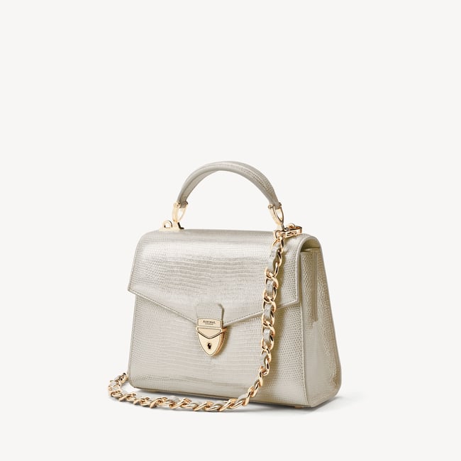 Midi Mayfair® 2 White Metallic Lizard