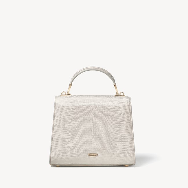 Midi Mayfair® 2 White Metallic Lizard