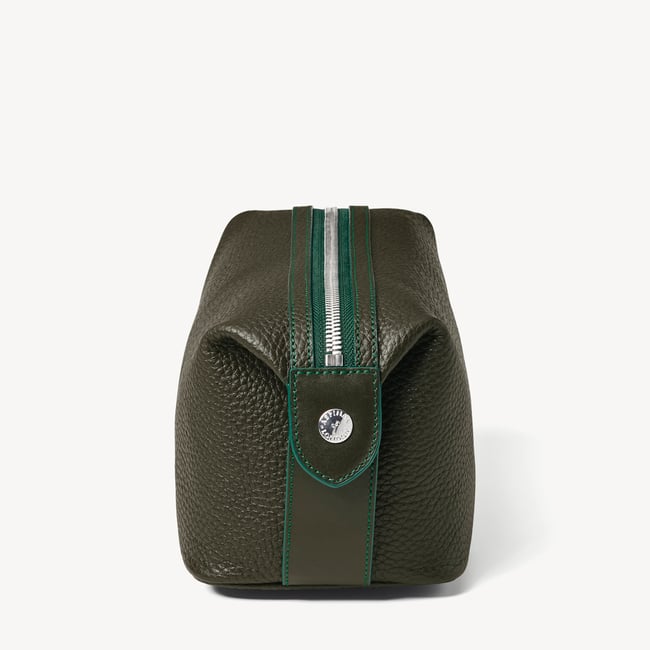 Reporter Wash Bag Forest Green Pebble