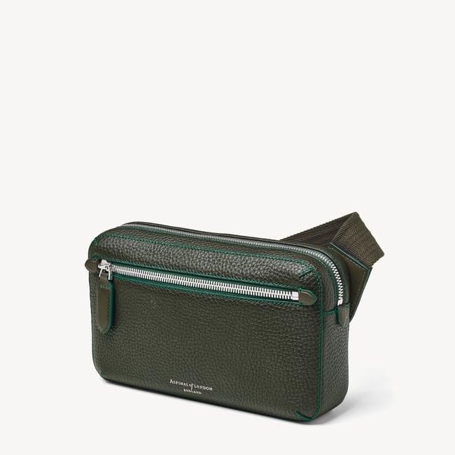 Reporter Compact Crossbody Forest Green Pebble