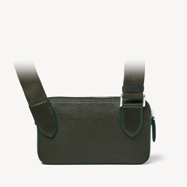 Reporter Compact Crossbody Forest Green Pebble