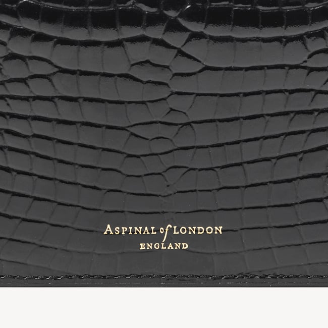 Mayfair®Clutch Black Patent Croc