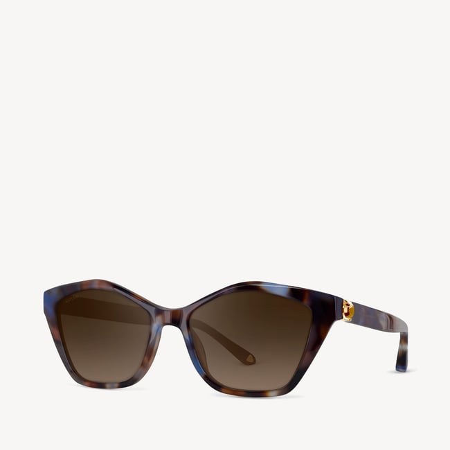 Chelsea Cat-Eye Sunglasses Blue Marble 