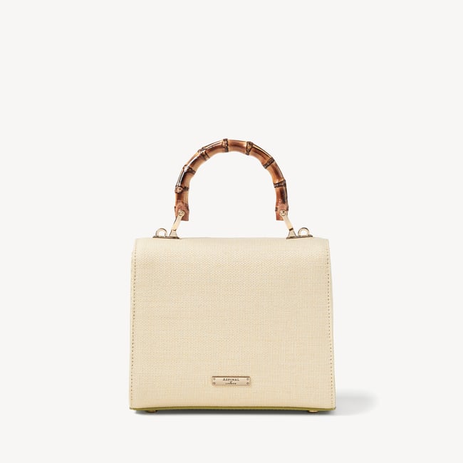 Midi Mayfair® Ivory Canvas Raffia