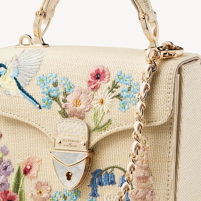 Mini Mayfair® Ivory Canvas Raffia