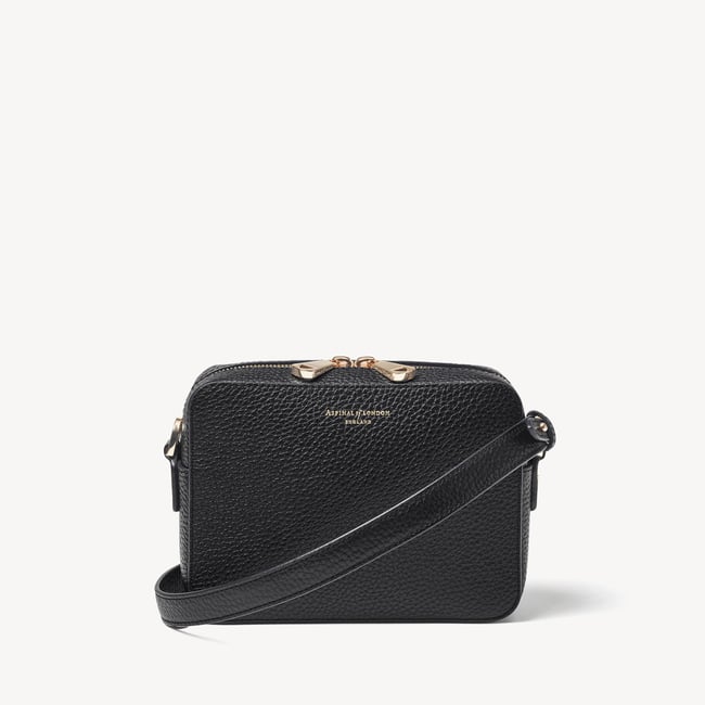 Camera Crossbody with Changeable Straps Black Pebble