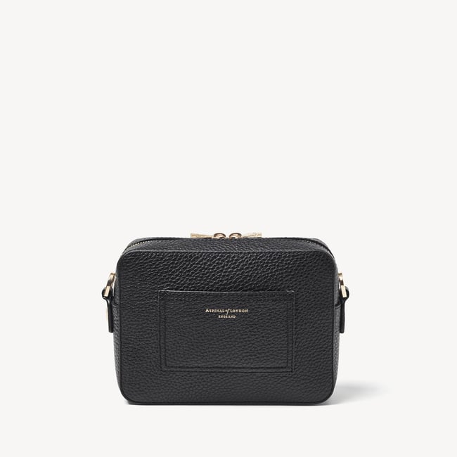 Camera Crossbody with Changeable Straps Black Pebble