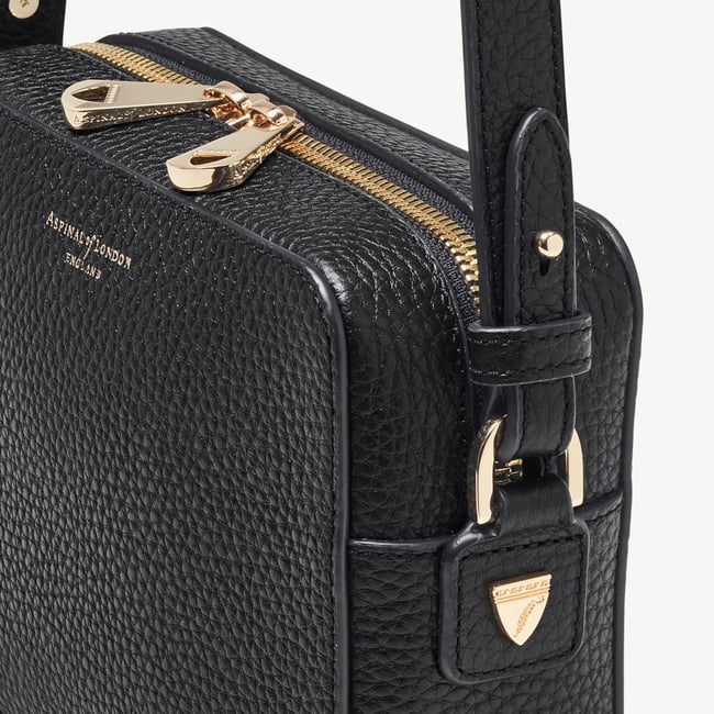 Camera Crossbody with Changeable Straps Black Pebble