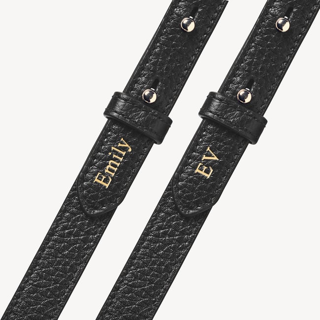 Camera Crossbody with Changeable Straps Black Pebble
