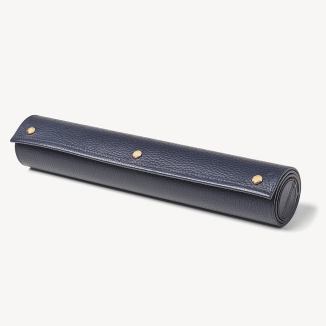 Travel Backgammon Set Navy Pebble