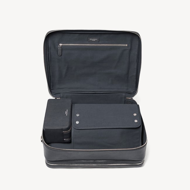 48 Hour Mount Street Travel Bag Navy Pebble