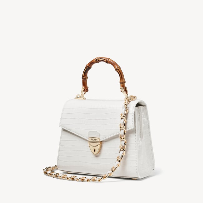 Midi Mayfair® 2 Deep Shine Chalk White Small Croc