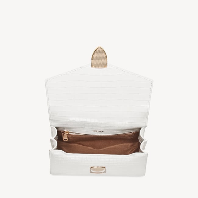 Midi Mayfair® 2 Deep Shine Chalk White Small Croc