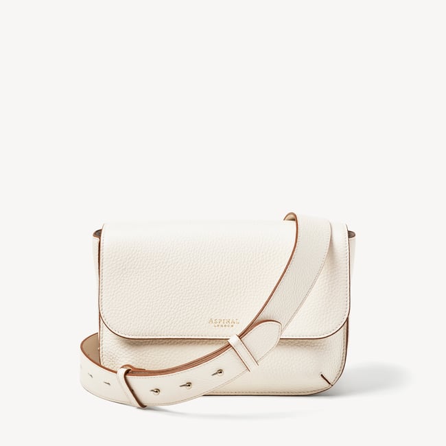 Ella Grande Crossbody Ivory Pebble