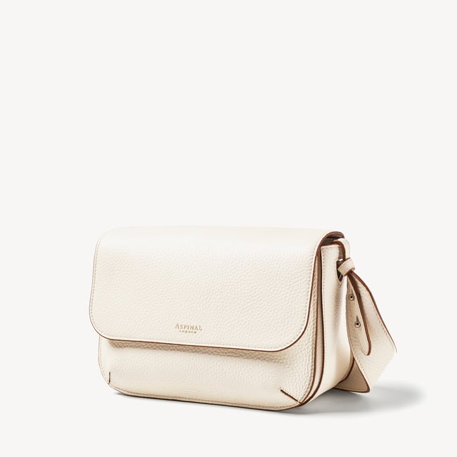 Ella Grande Crossbody Ivory Pebble