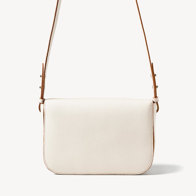 Ella Grande Crossbody Ivory Pebble