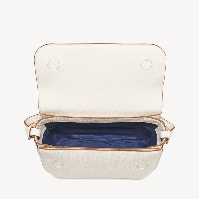 Ella Grande Crossbody Ivory Pebble