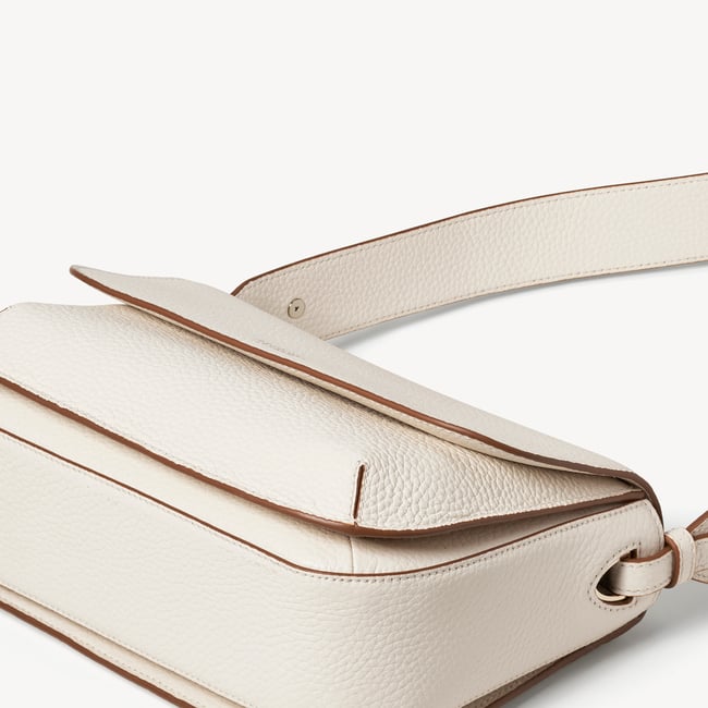 Ella Grande Crossbody Ivory Pebble