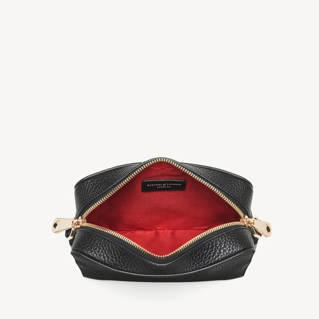 Camera Crossbody with Changeable Straps Black Pebble