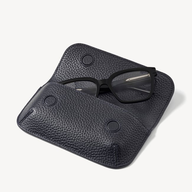 Ella Sunglasses Case Navy Pebble