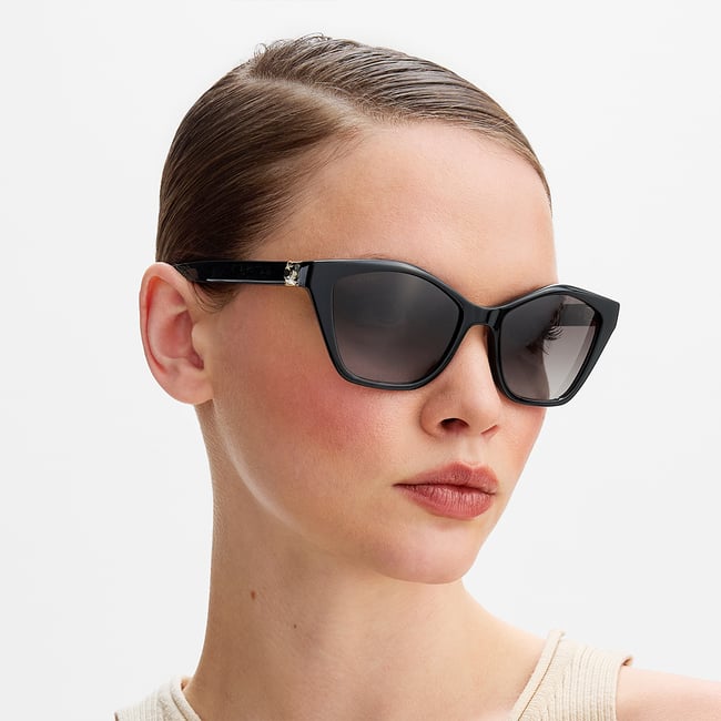 Chelsea Cat-Eye Sunglasses Black 