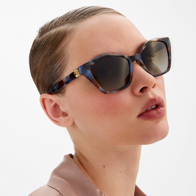 Chelsea Cat-Eye Sunglasses Blue Marble 