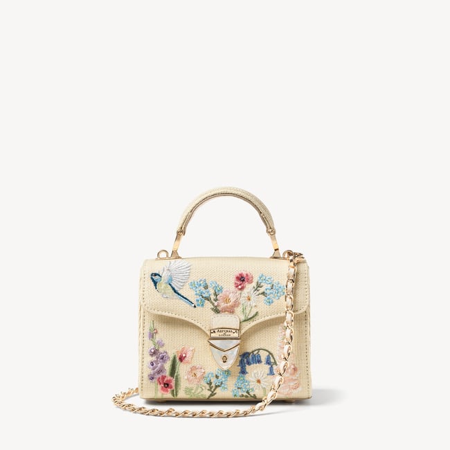 Mini Mayfair® Ivory Canvas Raffia
