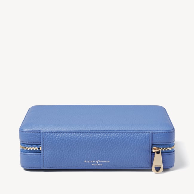 Large Travel Jewellery Case Capri Blue Pebble