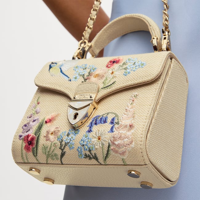 Mini Mayfair® Ivory Canvas Raffia