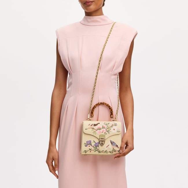 Midi Mayfair® Ivory Canvas Raffia